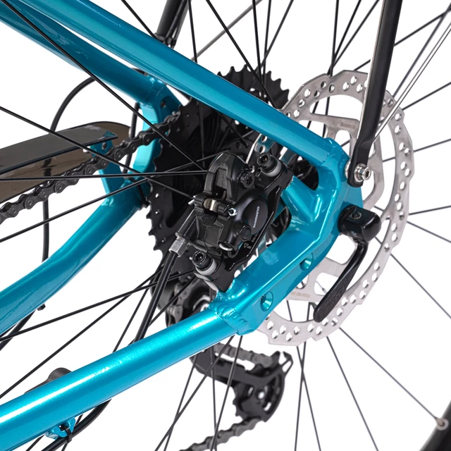 Miejski rower elektryczny Levit Musca Urban MX Lowstep 630 28" - Turquoise pearl