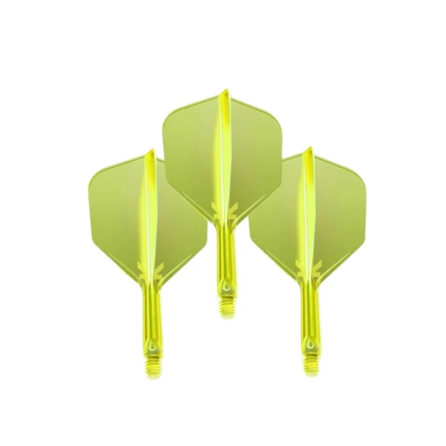 Nasadki i piórka do lotek 2w1 Target K-Flex Neon No.6 Medium 3 szt. - Różowy fluo - Fluo żółty
