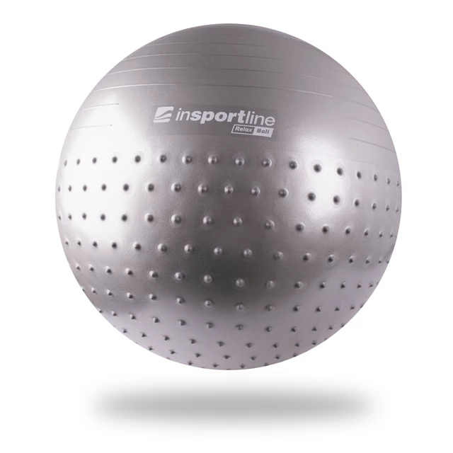 Piłka gimnastyczna inSPORTline Relax Ball 65 cm - Szary - Szary