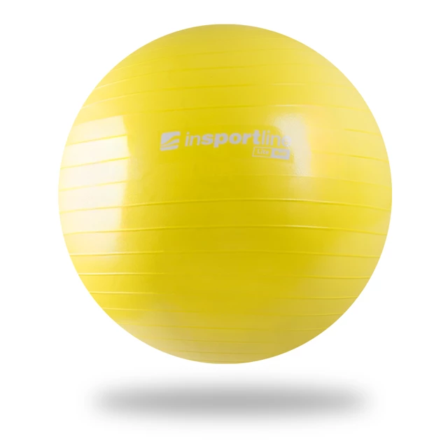Piłka gimnastyczna do ćwiczeń fitness inSPORTline Lite Ball 45 cm - Żółty - Żółty