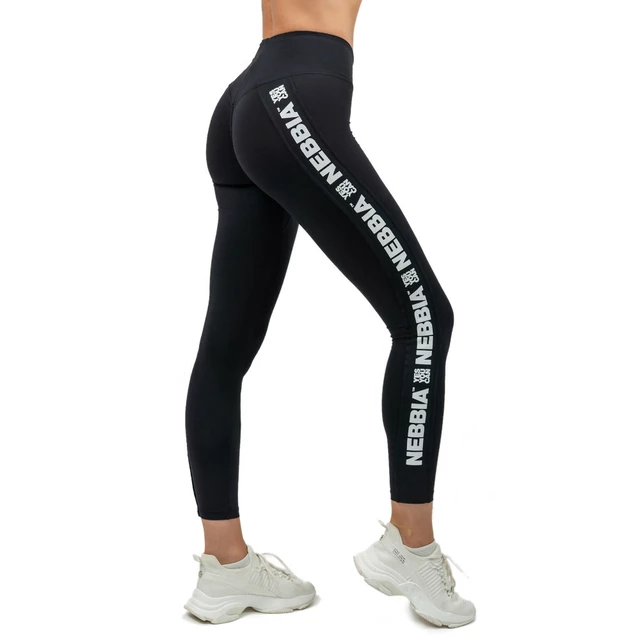 Legginsy z wysokim stanem Nebbia ICONIC 209 - Czarny - Czarny