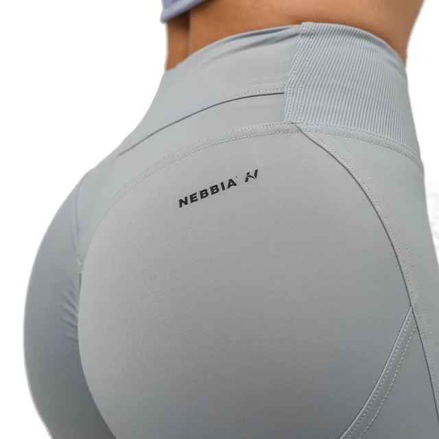 Legginsy modelujące z wysokim stanem Nebbia GLUTE PUMP 247 - Jasny fiolet
