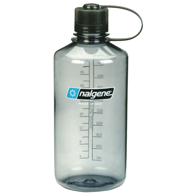 Butelka NALGENE Narrow Mouth 1l - Zielony pstrąg 32 NM - Szary 32 NM