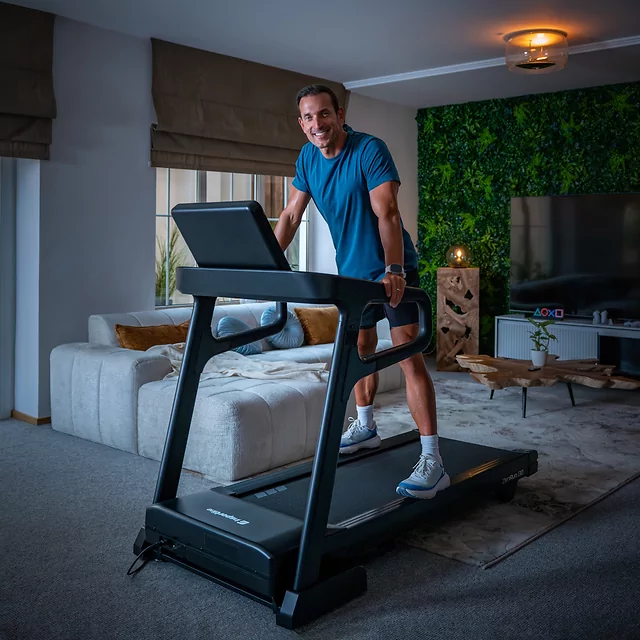 Profesjonalna bieżnia elektryczna inSPORTline ZenRun 80 ∙ składana ∙ nośność 150 kg ∙ 52 programy ∙ 22 km/h ∙ dotykowy  ekran 10,1" ∙ Bluetooth