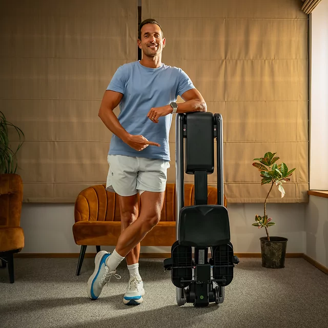 Wioślarz magnetyczny inSPORTline ZenRow 30 ∙ z generatorem prądu ∙ 32 poziomy oporu ∙ Bluetooth ∙ składany ∙ aplikacje mobilne