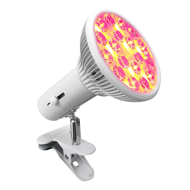 Lampa rozgrzewająca na podczerwień inSPORTline Zelara ∙ 18 diod LED ∙ moc 24 W ∙ obrotowy uchwyt 360° - Czarny