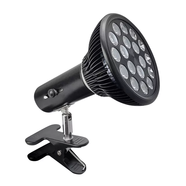 Lampa rozgrzewająca na podczerwień inSPORTline Zelara ∙ 18 diod LED ∙ moc 24 W ∙ obrotowy uchwyt 360° - Czarny