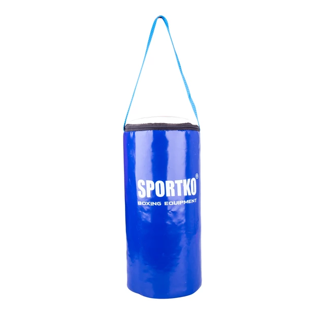 Dziecięcy worek treningowy SportKO MP10 19x40cm / 3kg - Niebiesko-żółty - Niebiesko-biały