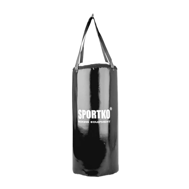 Dziecięcy worek treningowy SportKO MP9 24x50cm / 5kg - Czarno-biały - Czarno-biały