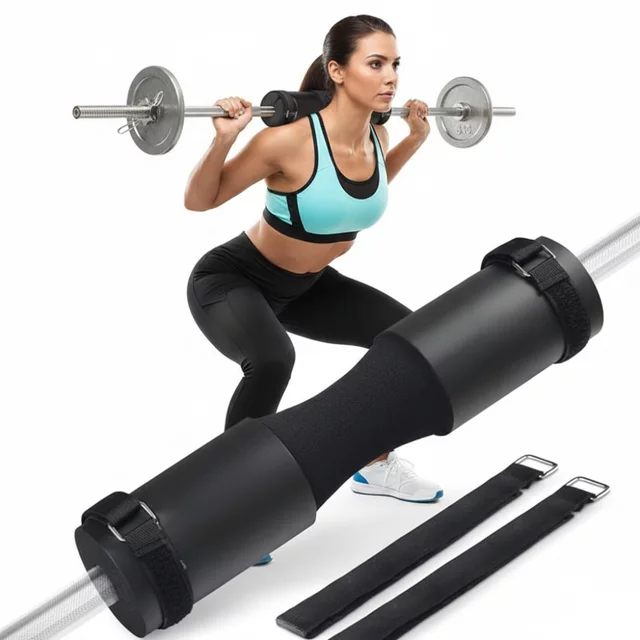 Ochraniacz na gryf inSPORTline Shaperoll ∙ pianka NBR 3 cm ∙ waga 250 g ∙ wodoodporny ∙ montaż na rzepy - Czarny