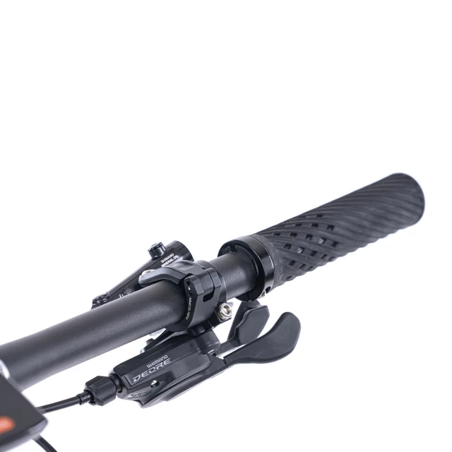 Górski rower elektryczny z pełnym zawieszeniem Levit Svarog BF Overstep 630 29"/27,5" - Lime black pearl