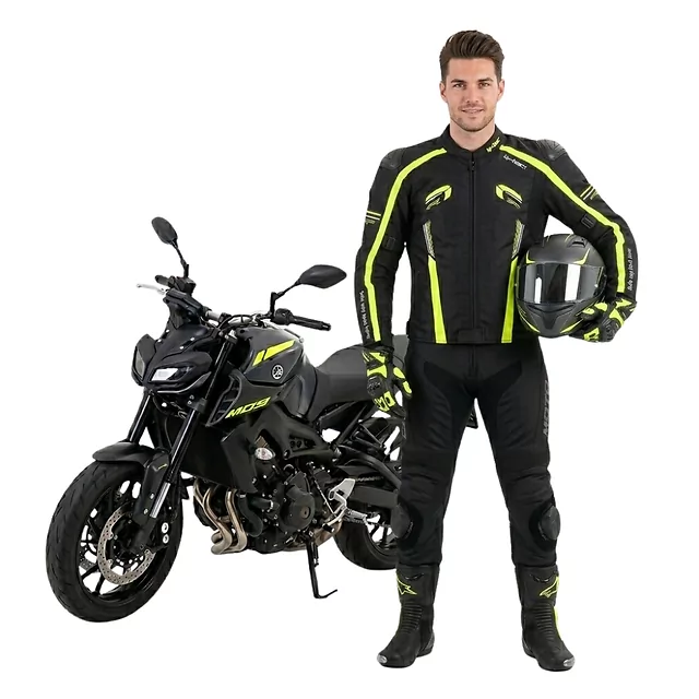 Męska kurtka motocyklowa W-TEC Tonkawo ∙ wypinana podpinka ∙ ochraniacze CE ∙ slidery karbonowe ∙ garb aerodynamiczny ∙ wodoodporna