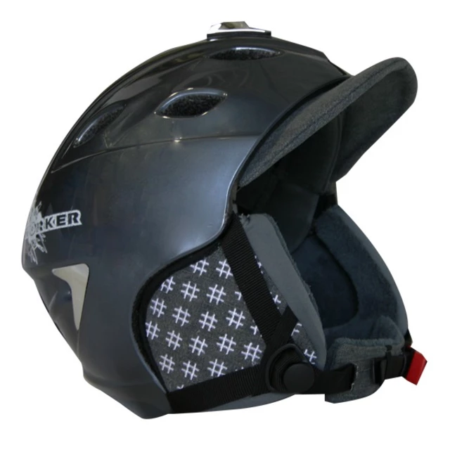 Kask narciarski WORKER Trentino - Szary z logo