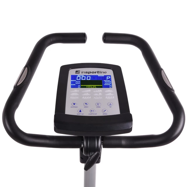 Rower treningowy pionowy inSPORTline inCondi UB60i + pas piersiowy - Szary