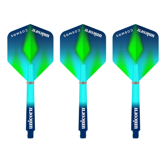 Nasadki z piórkami do lotek Unicorn Gripper 3 Cosmos Combo - Pulsar - Meteor