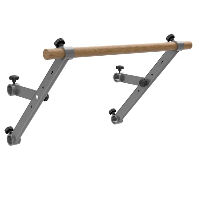 Drabinka gimnastyczna inSPORTline Wootaline 199x80 cm ∙ z drążkiem i poręczami ∙ nośność 150 kg ∙ rama stal/drewno