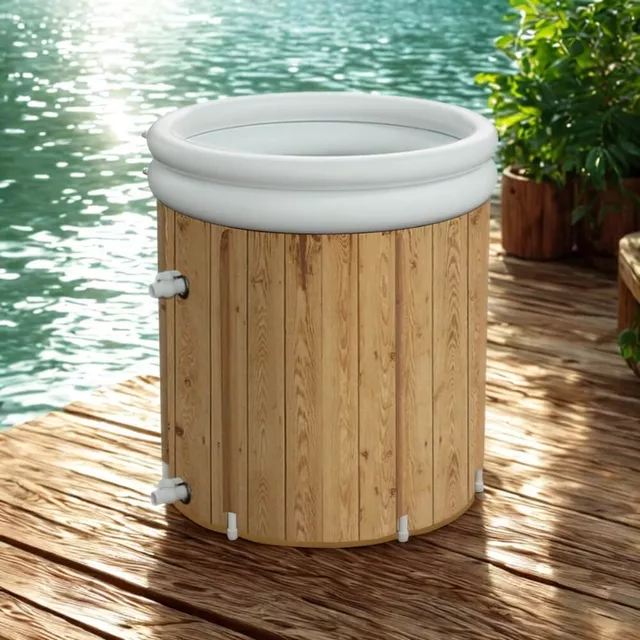 Przenośna balia do morsowania wanna inSPORTline FrostZen Pro II ∙ 375 l ∙ pięciowarstwowa izolacja ∙ dmuchana pokrywa ∙ lekka 4,9 kg