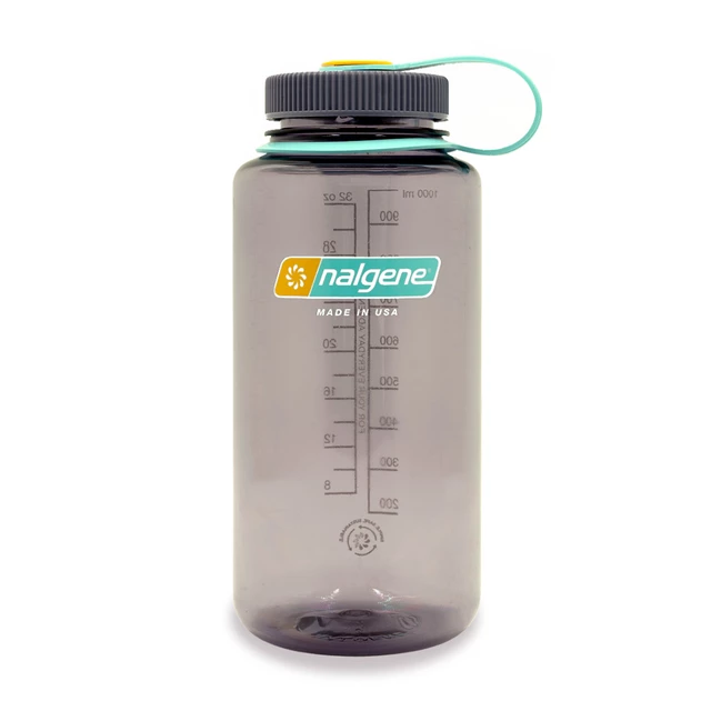 Butelka na wodę bidon NALGENE Wide Mouth Sustain 1l - Jade - Aubergine