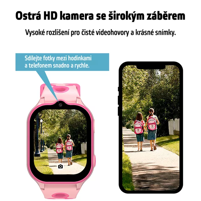 Smartwatch inSPORTline Melino dla dzieci z SIM GPS 4G LTE IP67 i przyciskiem SOS nowoczesne funkcje