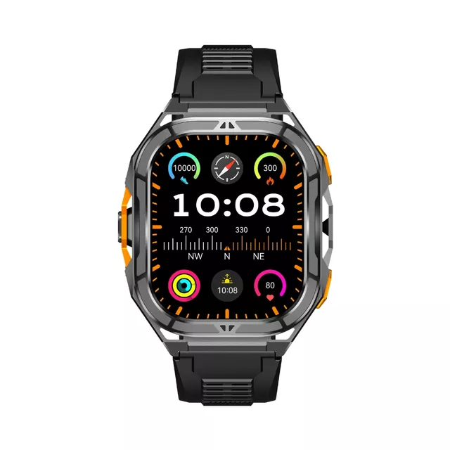Smartwatch wodoodporny inSPORTline Zakuro – inteligentny zegarek 5 ATM ∙ połączenia ∙ kompas / barometr