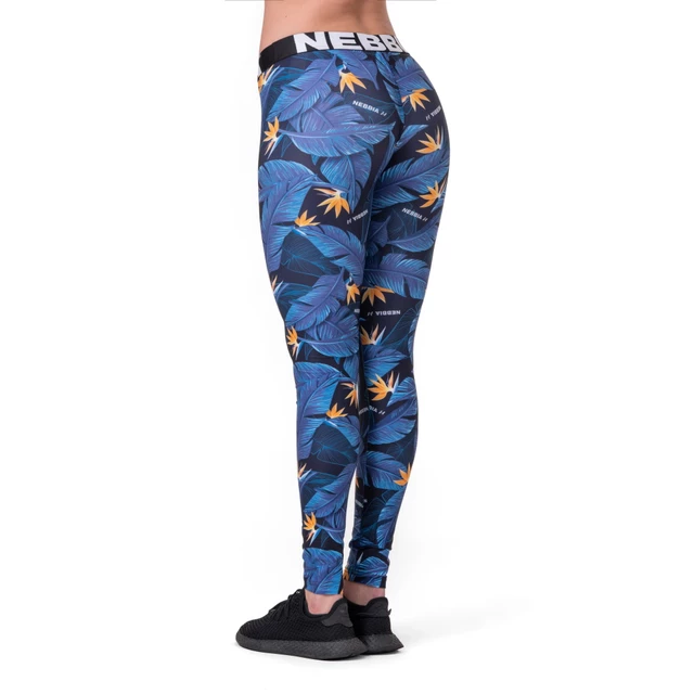 Legginsy damskie Nebbia Mid Waist Ocean Power 566 - Niebieski ocean