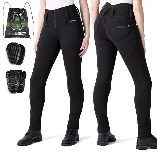 Damskie legginsy motocyklowe W-TEC Nombutta - Czarny