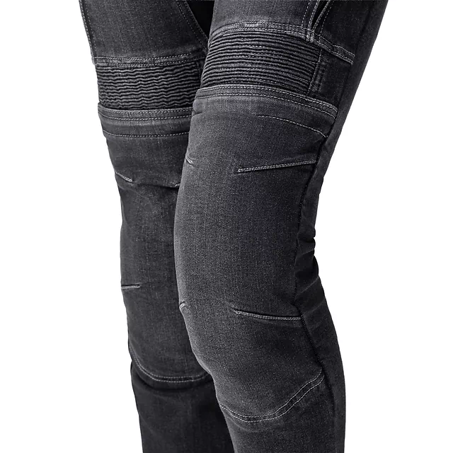 Damskie jeansy motocyklowe W-TEC Biterillo Lady ∙ aramid ∙ ochraniacze ∙ wentylacja ud ∙ wysoki stan ∙ elastyczne panele