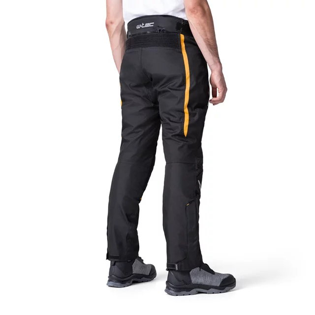 Męskie letnie spodnie motocyklowe W-TEC Toranio - Czarno-żółty
