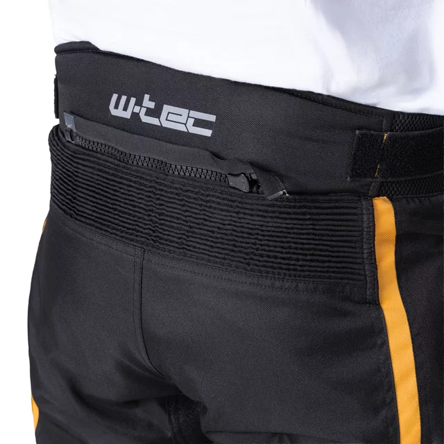 Męskie letnie spodnie motocyklowe W-TEC Toranio - Czarno-żółty