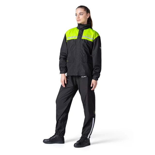 Spodnie motocyklowe przeciwdeszczowe W-TEC Rinstop ∙ ripstop ∙ wzmocnione pośladki ∙ odblaski visionight ∙ regulacja nogawek