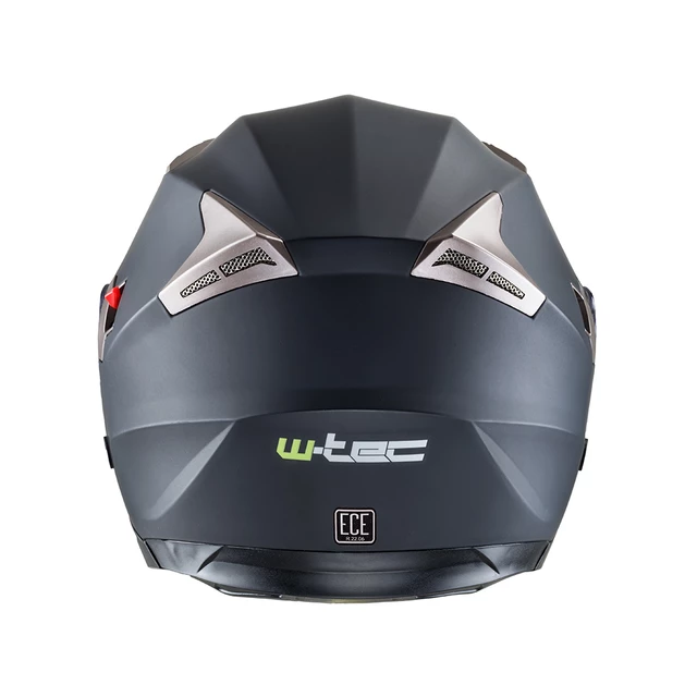 Kask motocyklowy otwarty z blendą W-TEC Putta - czarno-brązowy