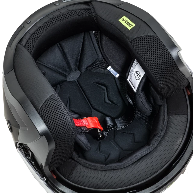 Kask motocyklowy otwarty z blendą W-TEC Putta - czarno-brązowy