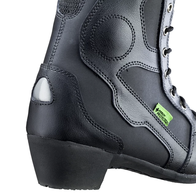 Damskie skórzane buty motocyklowe W-TEC Jartala - Czarny