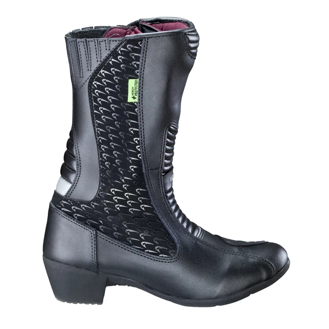 Damskie skórzane buty motocyklowe W-TEC Kurkisa - Czarny