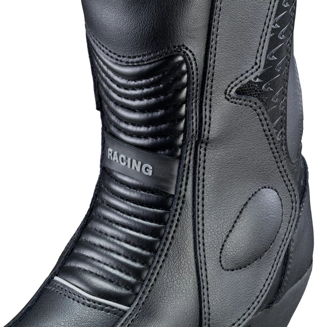 Damskie skórzane buty motocyklowe W-TEC Kurkisa - Czarny
