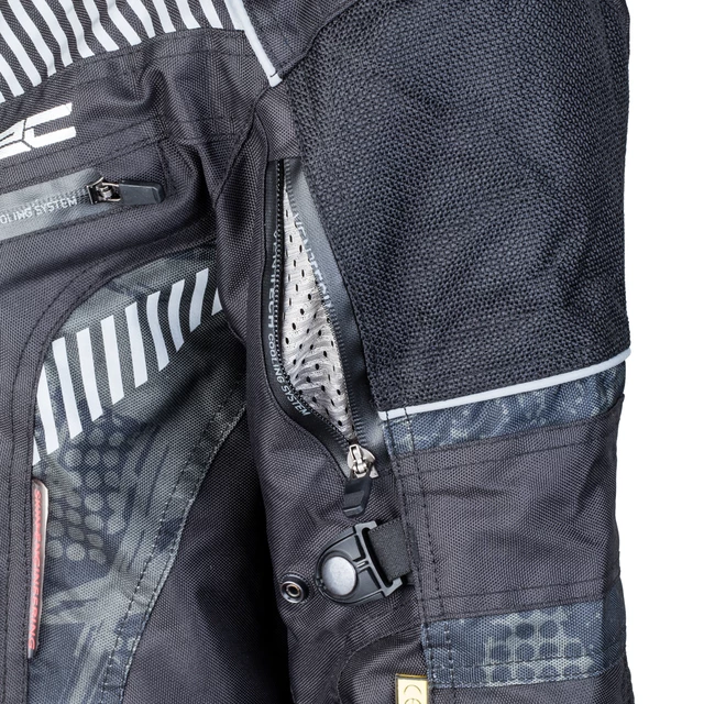 Męska kurtka motocyklowa W-TEC Kamicer - Czarno-szary
