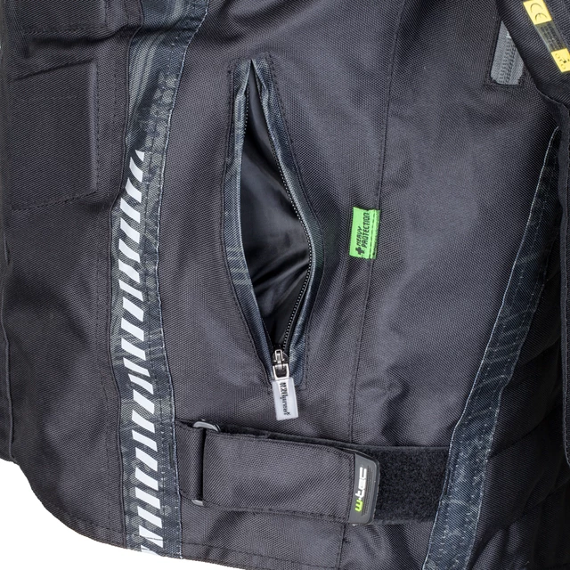 Męska kurtka motocyklowa W-TEC Kamicer - Czarno-szary