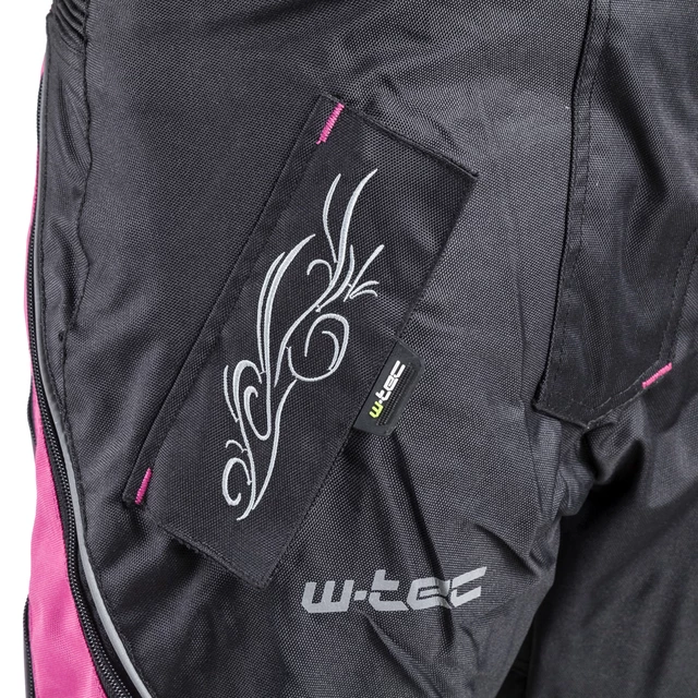 Damskie spodnie motocyklowe W-TEC Kaajla - Czarno-biały