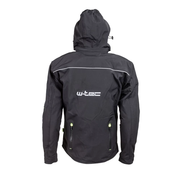 Męska kurtka motocyklowa soft-shell W-TEC Borozef - Czarno-zielony