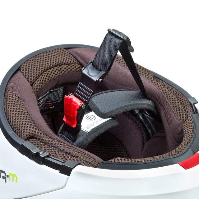 Kask motocyklowy szczękowy W-TEC Vexamo PP z Pinlockiem - Biały