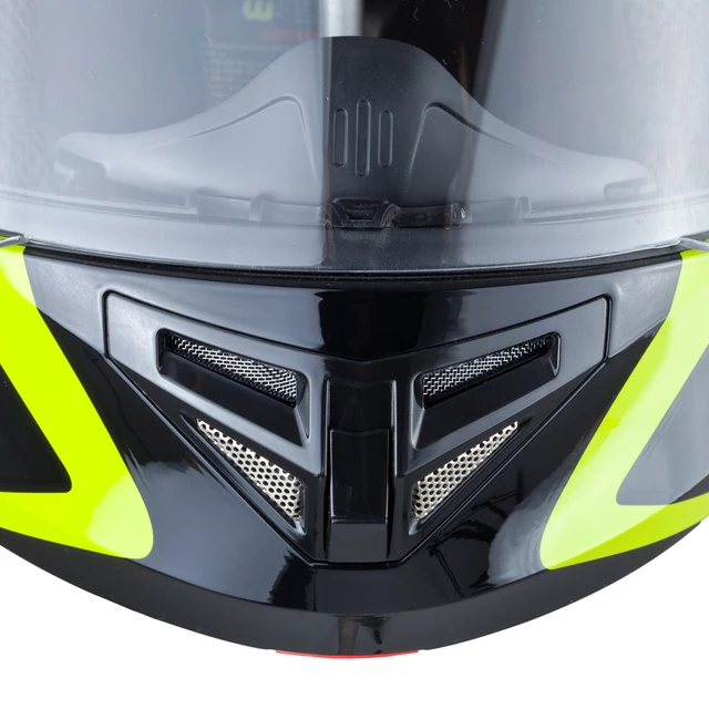 Kask motocyklowy szczękowy W-TEC Vexamo z blendą - Czarno-zielony