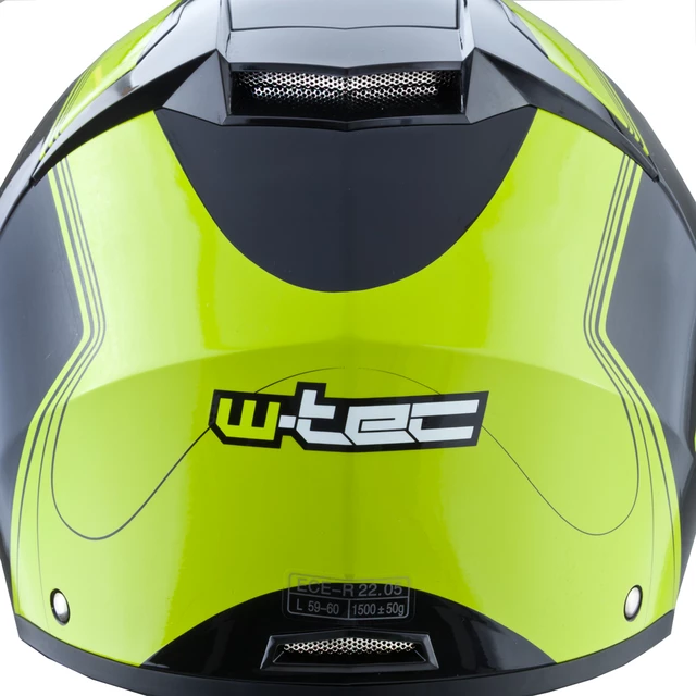 Kask motocyklowy szczękowy W-TEC Vexamo z blendą - Czarno-zielony