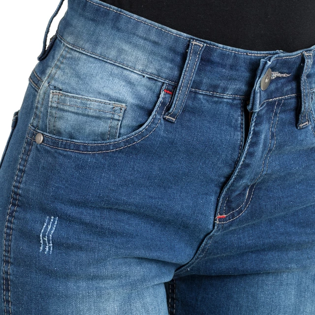 Damskie jeansowe spodnie motocyklowe W-TEC Panimali - Niebieski