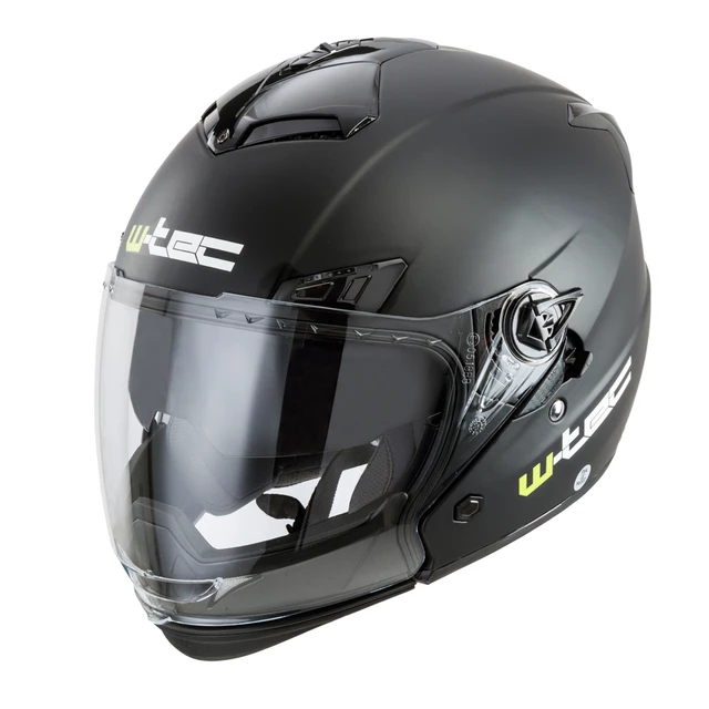 Kask motocyklowy W-TEC NK-850 otwierany + BLENDA - Biały błyszczący
