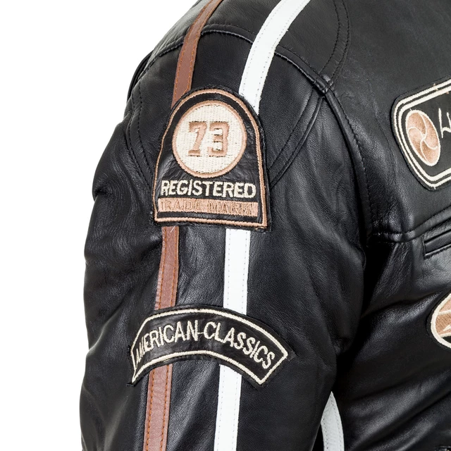 Damska skórzana kurtka motocyklowa W-TEC Sheawen Lady Black - Czarny