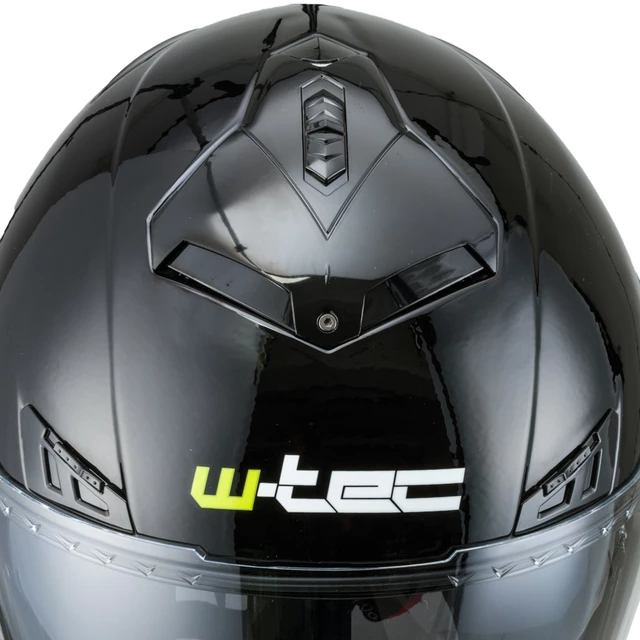 Kask motocyklowy W-TEC NK-850 otwierany + BLENDA - Biały błyszczący