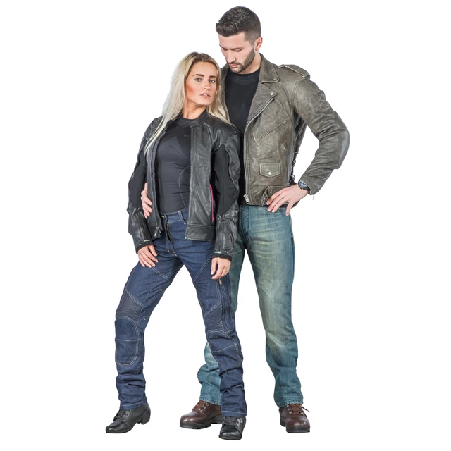 Męskie jeansy motocyklowe W-TEC Airweigt - Jasno-niebieski