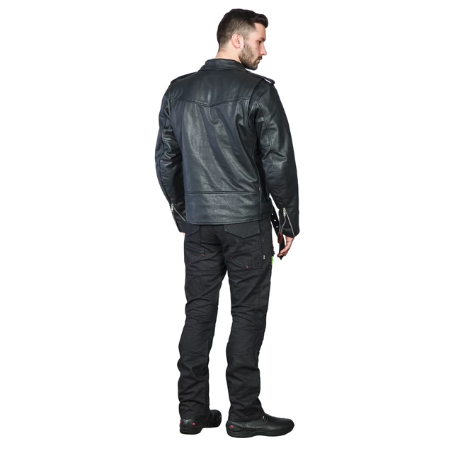 Skórzane buty motocyklowe W-TEC Bangoff - Czarny