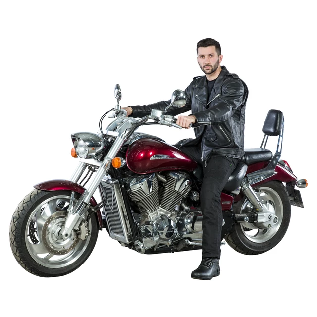 Skórzane buty motocyklowe W-TEC Bangoff - Czarny