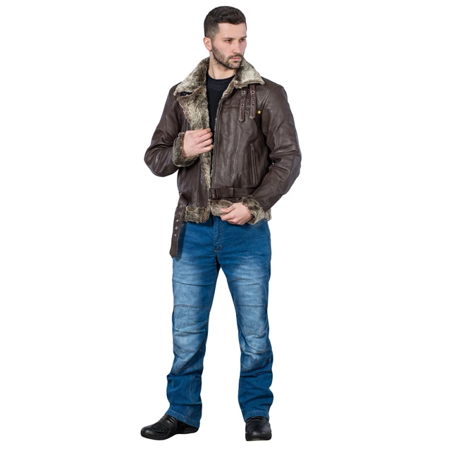 Męskie jeansowe spodnie motocyklowe W-TEC Davosh - Niebieski